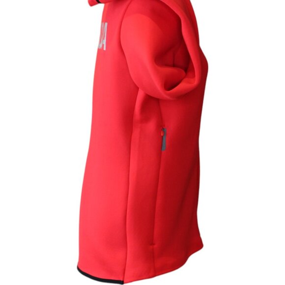 Nike Therma-Fit CANADA Jacket Medium Thumbholes Red Zipper Front Pockets d224 - Picture 7 of 11